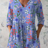 Aline | Long Blouse with V-Neck
