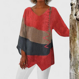 Elysia - Sophisticated V-Neck Tunic