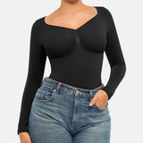 Seamless Supportive Long Sleeve Tummy Control Bodysuit