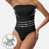 Seamless Bandeau Shaping Bodysuit with Removable Straps