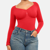 Seamless Supportive Long Sleeve Tummy Control Bodysuit