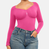 Seamless Supportive Long Sleeve Tummy Control Bodysuit