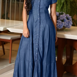 Eliza - Long Denim Dress