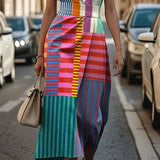 Tanya - Sleeveless Printed Dress