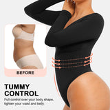 Seamless Supportive Long Sleeve Tummy Control Bodysuit