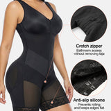 Tummy Control Fajas Shapewear with V-shape Sculpting Elastic Band