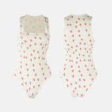 Square Neck Sleeveless Bodysuits