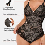 Lace Shapewear Thong Tummy Control Bodysuit