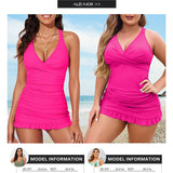 Maclair & Co. - Deep V Cross-Back Ruched One-Piece Swimsuit