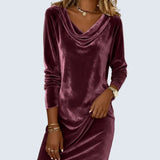 Serena - Loose Fitting Velvet Dress