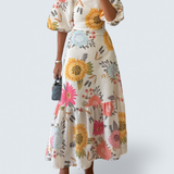 Luna - Floral Midi Dress