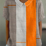 Lena - Striped Color Block Blouse