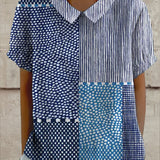 Alina - Patchwork Print Blouse