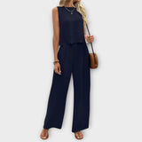 Valeria - Vest with Petals and Pants