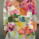 Zelda - Floral Watercolor Blouse