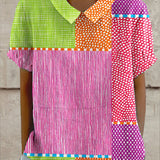 Zara - Colorful Patchwork Blouse