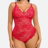 Lace Shapewear Thong Tummy Control Bodysuit