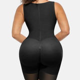 Tummy Control Postpartum Faja Body Shaper with Zipper Crotch