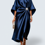 Elena - Luxe Shimmer Satin Long Dress