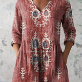 Elise | Long Blouse with V-Neck