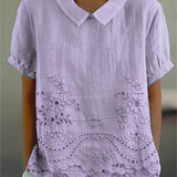 Lily - Embroidered Floral Blouse