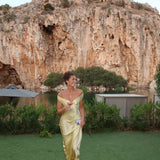 Barbara - Maxi Dress in Satin