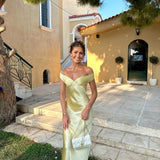 Barbara - Maxi Dress in Satin