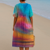 Emma - Tie-Dye Dress at Sunset