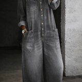 Helena - Long Sleeve Jumpsuit with Exposed Shoulders