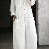 Helena - Long Sleeve Jumpsuit with Exposed Shoulders
