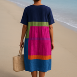 Isadora - Vibrant Color Block Dress