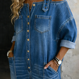 Sophia - Off Shoulder Denim Jumpsuit