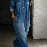 Sophia - Off Shoulder Denim Jumpsuit