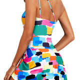Maclair & Co. - Women One Piece Swim Dress One Shoulder Swimsuit with Skirt