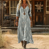 Christine - Casual Long Sleeve Dress Inspired by Vintage