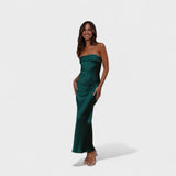 Carmen - Sleeveless Satin Dress