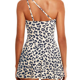Maclair & Co. - Women One Piece Swim Dress One Shoulder Swimsuit with Skirt