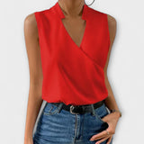 Loretta - Sophisticated V-neck Top