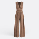 Eleanor - Chic Sleeveless Jumpsuit with Wide Legs