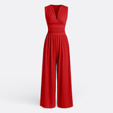 Eleanor - Chic Sleeveless Jumpsuit with Wide Legs