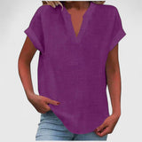 Xavinah - Comfortable V-Neck Blouse