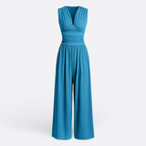 Eleanor - Chic Sleeveless Jumpsuit with Wide Legs