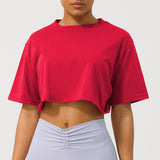 CASSIA - Women Relaxed Fit Crop Tee