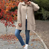 Corinne - Classic Button-Down Oversized Coat