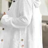 Cordia - Corduroy Hooded Cardigan
