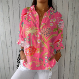 Riley - Tropical Floral Print Shirt