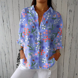 Mia - Lightweight Floral Shirt Garden