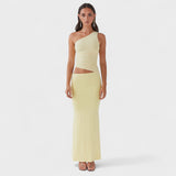 Seranella - Asymmetrical Maxi Dress