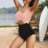 Maclair & Co. - Women's One Piece Swimsuits Tummy Control Cutout High Waisted Bathing Suit Wrap Tie Back