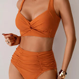 Emily - High-Waisted Summer Swimsuit